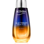 O cuidado para a noite Serum-In-Oil Night, da linha Blue Therapy, da Biotherm, conjuga na mesma fórmula as texturas e os poderes de um sérum e de um óleo para uma sensação ultrafundente. Promete, ao acordar, uma pele suave, preenchida e luminosa! 30 ml, €66,87.