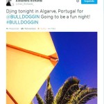 A DJ informou os seus seguidores no Twitter que ia tocar numa festa no Algarve.