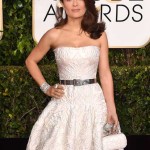 Salma Hayek-Pinault em Alexander McQueen, com joias Boucheron. © Boucheron.