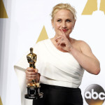 Patricia Arquette com o Óscar de Melhor Atriz Secundária., óscares 2115