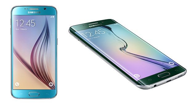 Galaxy S6 Azul Topázio e Galaxy S6 edge Verde Esmeralda