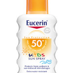 Spray Kids Sun SPF 50+, da Eucerin. Em farmácias, 200 ml, €19,89.