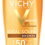 Spray Hydratant Optimisateur de Bronzage SPF 50, da linha Ideal Soleil, da Vichy. Em farmácias, 200 ml, €19,99.