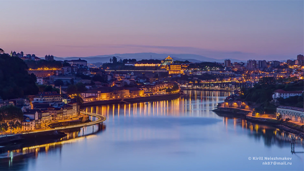 Porto vibrante em timelapse