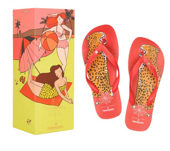 Havaianas ao estilo de Charlotte Olympia