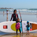 Sofia Vieira e os filhos.