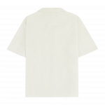 Camisa off-white em algodão turco com bordado ‘au soleil’ ton-sur-ton, €80