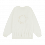 Sweatshirt off-white em algodão turco com bordado ‘au soleil’ ton-sur-ton, €85