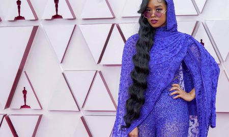 LOS ANGELES, CALIFORNIA – APRIL 25: H.E.R. attends the 93rd Annual Academy Awards at Union Station on April 25, 2021 in Los Angeles, California. (Photo by Chris Pizzello-Pool/Getty Images)