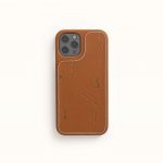 Iphone 12 or Iphone 12 pro case Hermes bolduc in barenia calfskin (7)