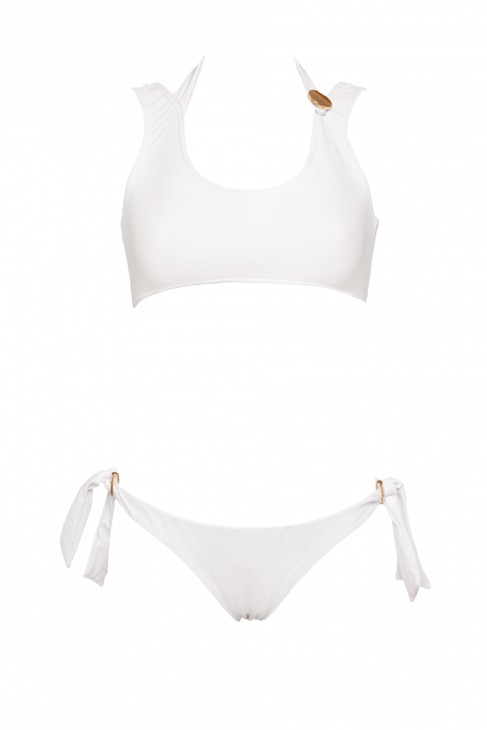 Biquíni Ibiza em licra branco, €105, Bohemian Swimwear