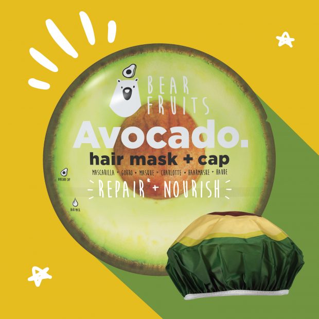 Máscara e Touca de Cabelo Óleo de Abacate. Nutrir e reparar (€5,99) Bear Fruits 