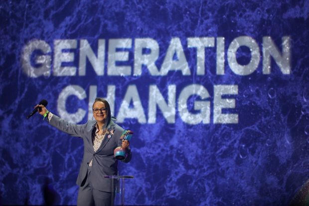 Viktória Radványi (Foto de Tristan Fewings/Getty Images para a MTV)