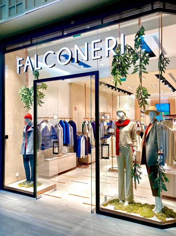 A loja Falconeri fica localizada no Piso 1 