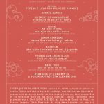 Menu do Chef Lucas Azevedo