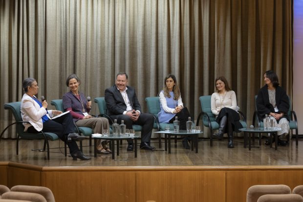 Conferência Esq. Fernanda Freitas, Susana Fonseca; Henrique Leite, Conceição Calhau, Rute Dinis de Sousa e Ana Vazquez Rabuñal