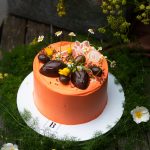 Mini bolo de cenoura com recheio de brigadeiro tradicional