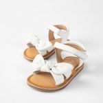 SANDÁLIAS DE PELE PARA BEBÉ MENINA, BRANCO_€25,99