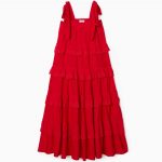 VESTIDO COMPRIDO DE ALÇAS PARA MULHER 'YOU & ME', VERMELHO_€59,99