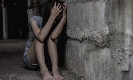 Women sit sad because of being tempted to rape , anti-traffickin