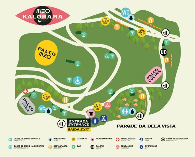 Mapa do recinto