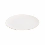 Prato raso Taisia de porcelana branco , Kave Home, €9,99