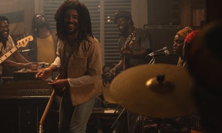 Kingsley Ben-Adir as “Bob Marley” in Bob Marley: One Love from Paramount Pictures.