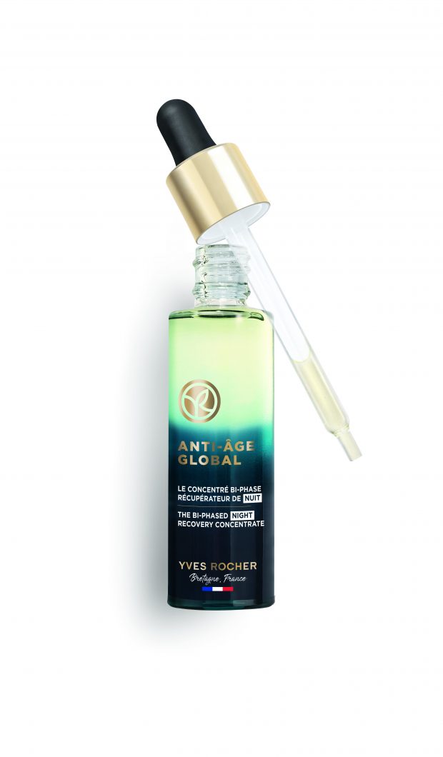 Concentrado Bifásico Recuperador de Noite Anti-Âge Global da Yves Rocher