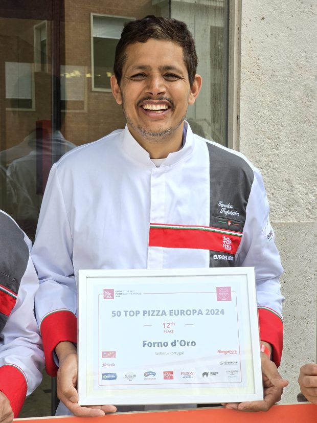 Chef Tanka Sapkota no 50 Top Pizza Europa 2024