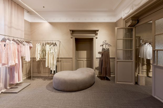 Um dos espaços boutique da nova loja