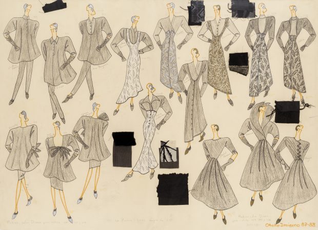 Figurinos de Pedro del Hierro, coleção outono-inverno 1987-1988 © Archivo Pedro del Hierro (Diego Santos Vivero). 