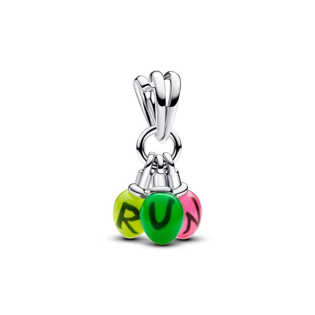 Conta Pendente Pandora Stranger Things Glow-in-the-dark Run Dangle Charm em prata 925, zircónias e esmalte. €79 © Pandora 