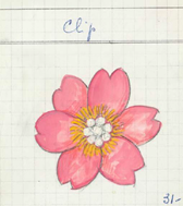 Cartão de produto de uma pregadeira Rose de Noël, 1970 – Arquivos da Van Cleef & Arpels