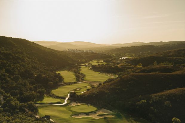 Os campos de golfe