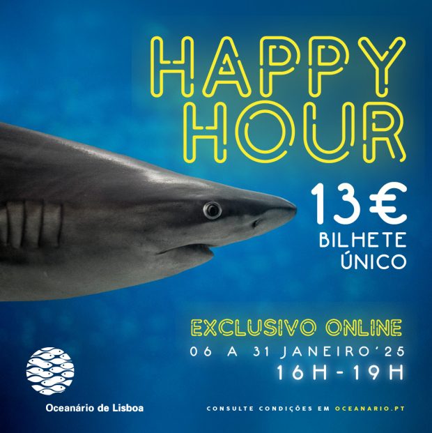 O Oceanário de Lisboa está com uma Happy Hour até ao final do mês. Das 16h à 19h, os bilhetes comprados online custam €13