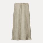 Saia Midi efeito de camurça, Zara, €12,99