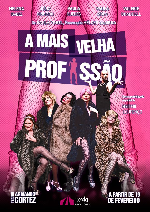 “A Mais Velha Profissão” estreia no dia 19 de fevereiro, no Teatro Armando Cortez, em Lisboa.