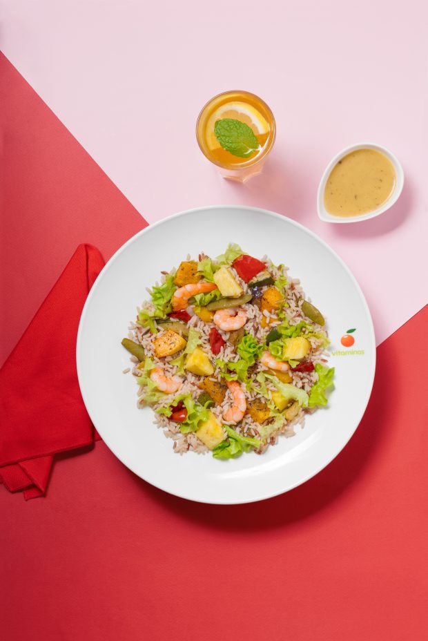 Salada de Camarão. ®Vitaminas