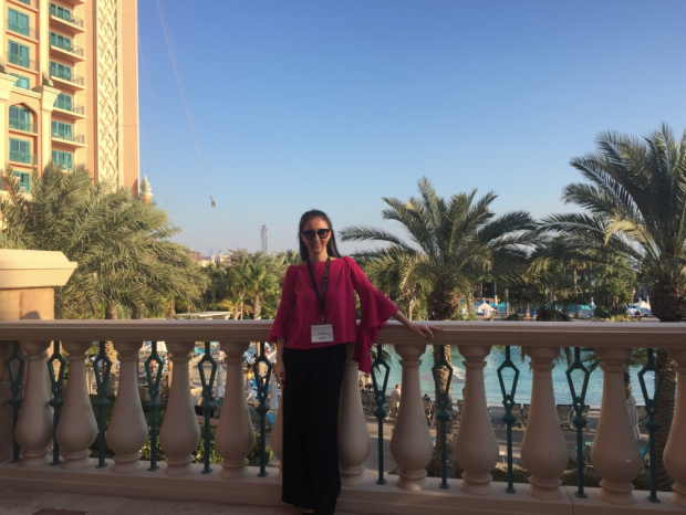 Elsa Dionísio no hotel Atlantis, The Palm, Dubai